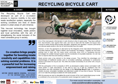 Recycling Bicycle Cart