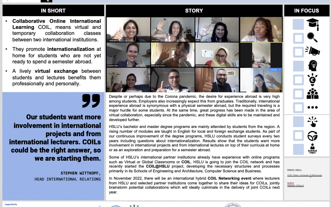 COLLABORATIVE INTERNATIONAL ONLINE LEARNING
